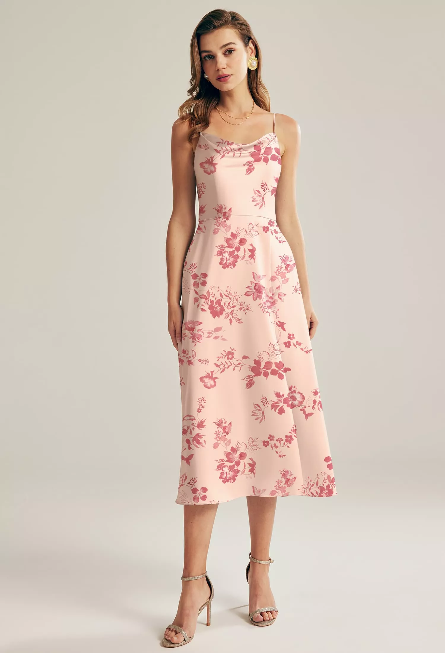 AW Renee Pink Cherry Blossom  Spring Wedding Guest Dresses